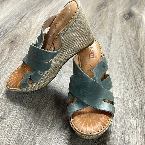 Born Leather Sandals Size 6 - Picture 2 of 13